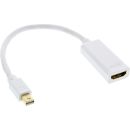 InLine Mini DisplayPort HDMI Adapterkabel mit Audio, Mini...