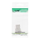 InLine® Keystone RJ45 Buchse, SNAP-In, Cat.6a, mit Staubschutz schwarz