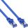 InLine Patchkabel flach, U/FTP, Cat.6A, blau, 1,5m