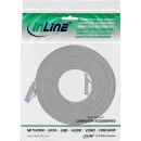 InLine® Patchkabel flach, U/FTP, Cat.6A, grau, 5m