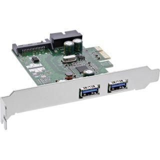 InLine Schnittstellenkarte, 4x USB 3.0, (2+2) PCIe, inkl. Low-Profile Slotblech