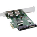 InLine® Schnittstellenkarte, 2x+2x USB 3.0, PCIe, mit...