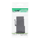 InLine® USB 2.0 Keystone Snap-In Einsatz, USB-A BU/BU, gewinkelt, schwarz