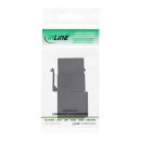 InLine USB 2.0 Keystone Snap-In Einsatz, USB-A Buchse / Buchse, gewinkelt, schwarz