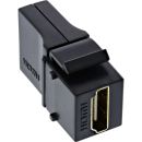 InLine® HDMI Keystone Snap-In Einsatz 4K/60Hz, HDMI A...