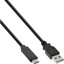 InLine USB 2.0 Kabel, Typ C Stecker an A Stecker,...