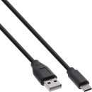 InLine USB 2.0 Kabel, Typ C Stecker an A Stecker,...