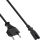 InLine Netzkabel, Netzstecker CEE7/16 Schweiz auf Euro 8 C7 Stecker, schwarz, 1,8m