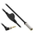 InLine Slim Audio Kabel Klinke 3,5mm ST gewinkelt / BU,...