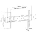 InLine Basic Wandhalterung, für Flach-TV 94-178cm (37-70"), max. 50kg