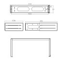 InLine 19" Rack zur Wandmontage, 2HE, 24-40cm Tiefe, schwarz