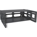 InLine 19" Rack zur Wandmontage, 4HE, 24-40cm Tiefe, mit Abdeckung, schwarz