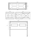 InLine 19" Rack zur Wandmontage, 4HE, 24-40cm Tiefe, mit Abdeckung, schwarz