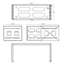 InLine 19" Rack zur Wandmontage, 4HE, 24-40cm Tiefe, schwarz