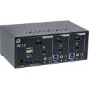 InLine KVM Desktop Switch, 2-fach, Dual Monitor,...