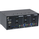 InLine® KVM Desktop Switch, 2-fach, Dual-Monitor DP...