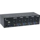 InLine KVM Desktop Switch, 4-fach, Dual Monitor, HDMI...