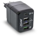 InLine USB Netzteil, 4-port Ladegerät, USB-C PD+QC4...