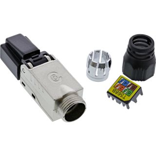 InLine® RJ45 Stecker Cat.8.1 2000MHz, feldkonfektionierbar, geschirmt, Schraubv.