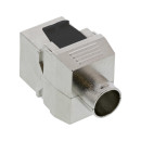 InLine® Keystone RJ45 Buchse, SNAP-In, Cat.6a, Schraubverschluss