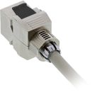 InLine Keystone RJ45 Buchse / LSA Einsatz, SNAP-In, Cat.8.1, schmale Bauform