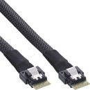 InLine® Slim SAS Kabel, SFF-8654 4i zu SFF-8654 4i,...