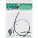 InLine® Slim SAS Kabel, SFF-8654 4i zu 4x SATA 7-pin,...