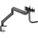 InLine® Tischhalterung mit Lifter+USB, beweglich, für 3 Monitore bis 69cm (27")