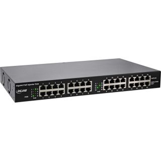 InLine® PoE+ Gigabit Netzwerk Injektor Hub 16 Port (16x PoE+), 1Gb/s, 19"1HE