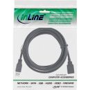 InLine USB 3.0 Kabel, A Stecker / Buchse, schwarz, 5m