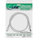 InLine® Patchkabel, S/FTP (PiMf), Cat.8.1, 2000MHz, halogenfrei, grau, 0,5m