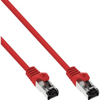 InLine® Patchkabel, S/FTP (PiMf), Cat.8.1, 2000MHz, halogenfrei, rot, 1,5m