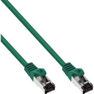 InLine® Patchkabel, S/FTP (PiMf), Cat.8.1, 2000MHz, halogenfrei, grün, 1,5m