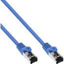 InLine® Patchkabel, S/FTP (PiMf), Cat.8.1, 2000MHz, halogenfrei, blau, 10m