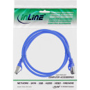 InLine® Patchkabel, S/FTP (PiMf), Cat.8.1, 2000MHz, halogenfrei, blau, 1,5m