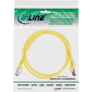 InLine® Patchkabel, S/FTP (PiMf), Cat.8.1, 2000MHz, halogenfrei, gelb, 1m