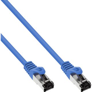 InLine® Patchkabel, S/FTP (PiMf), Cat.8.1, 2000MHz, halogenfrei, blau, 15m