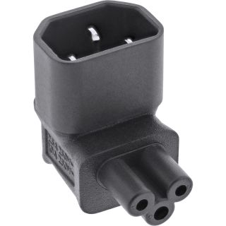 InLine® Netzadapter IEC 60320 C14 / C5, oben/unten gewinkelt, 3pol. Kaltgeräte