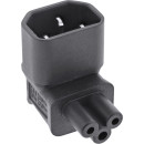 InLine® Netzadapter IEC 60320 C14 / C5, oben/unten...