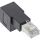 InLine Patchkabel-Adapter Cat.6A, RJ45 Stecker / Buchse, 90° nach unten gewinkelt