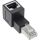 InLine Patchkabel-Adapter Cat.6A, RJ45 Stecker / Buchse, 90° nach oben gewinkelt