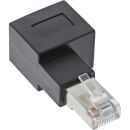 InLine Patchkabel-Adapter Cat.6A, RJ45 Stecker / Buchse,...