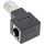 InLine Patchkabel-Adapter Cat.6A, RJ45 Stecker / Buchse, 90° nach rechts gewinkelt