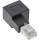 InLine® Patchkabel-Adapter Cat.6A, RJ45 Stecker/Buchse, 90° rechts gewinkelt