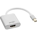 InLine Mini DisplayPort HDMI Adapterkabel Aluminium mit...