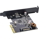 InLine Schnittstellenkarte, PCIe x4, USB 3.2 Gen.2x2, 1x...