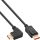 InLine DisplayPort 1.4 Kabel, 8K4K, rechts gewinkelt, schwarz/gold, 2m