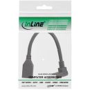 InLine DisplayPort 1.4 Adapterkabel ST/BU, 8K4K, nach oben gewinkelt, schwarz/gold, 0,15m