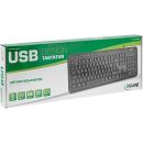 InLine® Design Keyboard, Tastatur, USB-Kabel, DE Layout, schwarz