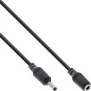 InLineDC Verlängerungskabel, DC Stecker/Buchse 5,5x2,1mm, schwarz, 3m